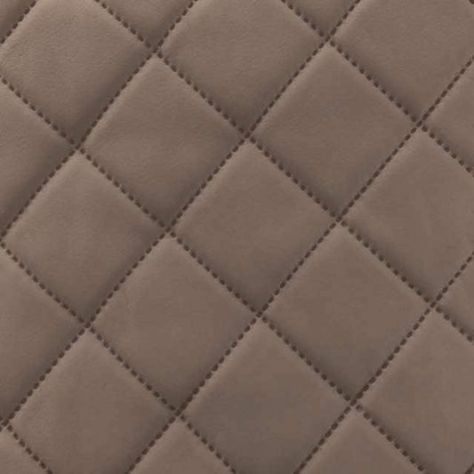 Bronco Kunstleder Skai Karos 5 x 5 cm - dunkles Taupe - Bladi