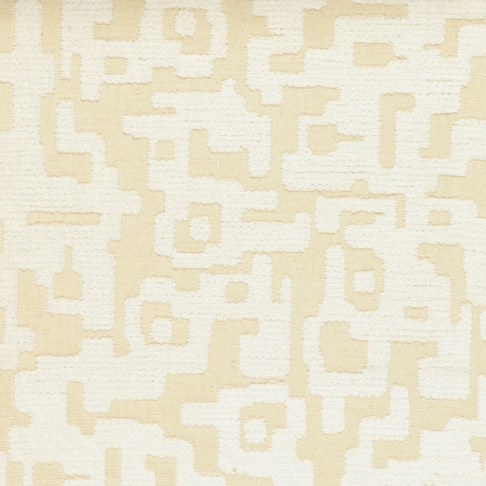 Chenille meubelstof Dubai - collectie C - wit - Bladi