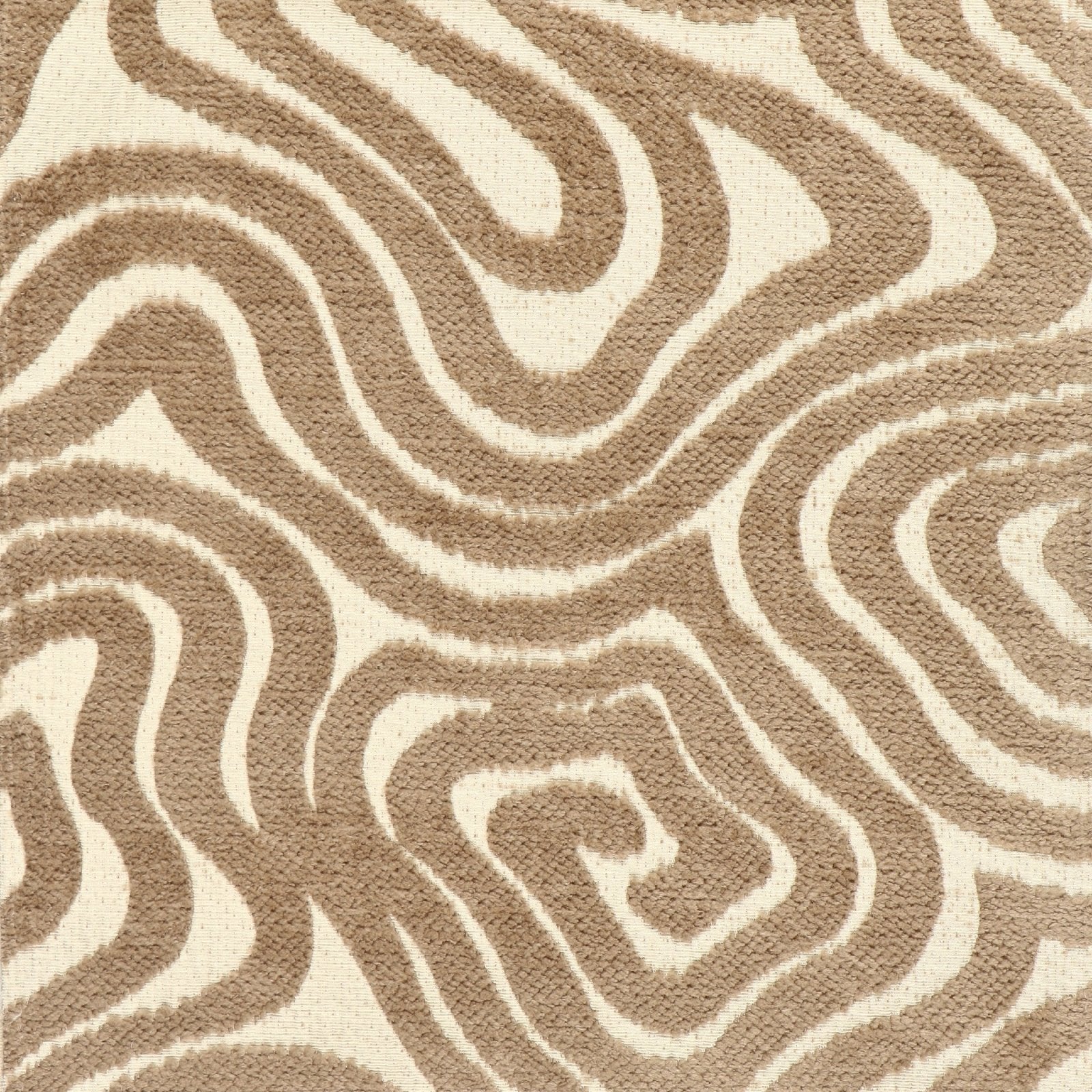 Chenille meubelstof Dubai - collectie E - donker taupe - Bladi