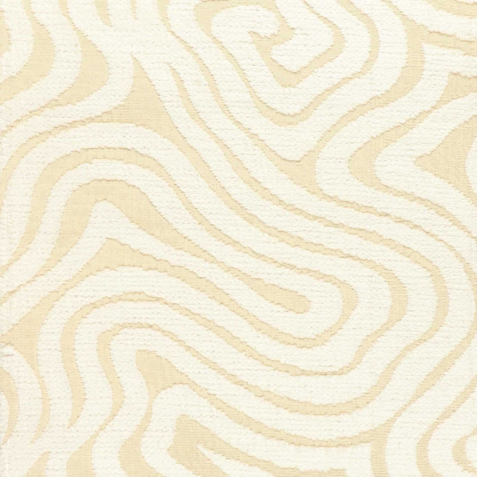Chenille meubelstof Dubai - collectie E - wit - Bladi