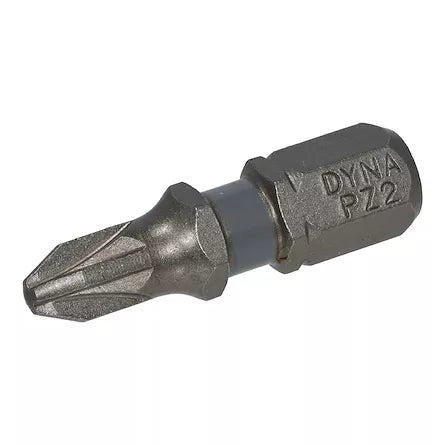 DYNAPLUS SCHROEFBIT 25MM PZ-2 GRIJS 10 stuks - Bladi