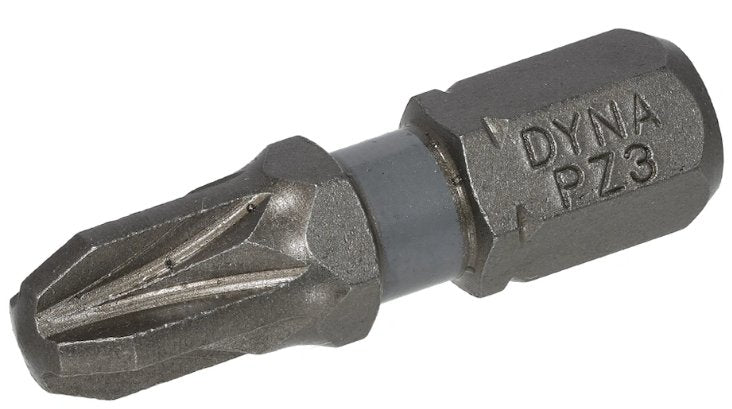 DYNAPLUS SCHROEFBIT 25MM PZ-3 GRIJS 10 stuks - Bladi