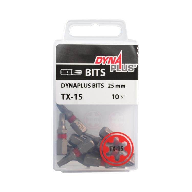 DYNAPLUS SCHROEFBIT 25MM TX-15 ROOD - Bladi