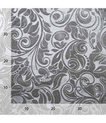 embossed floral pattern velvet - gray - Bladi