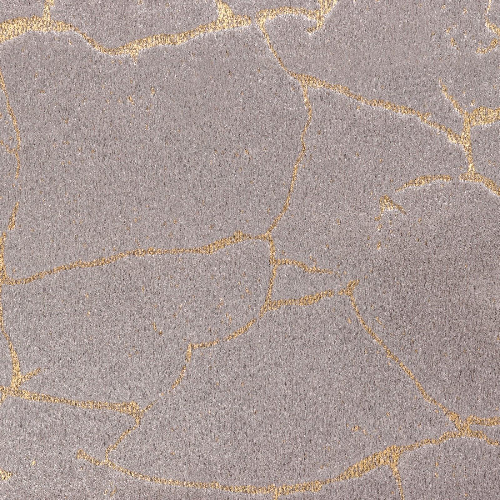 velvet Skali Marble Gold - dark taupe - Bladi