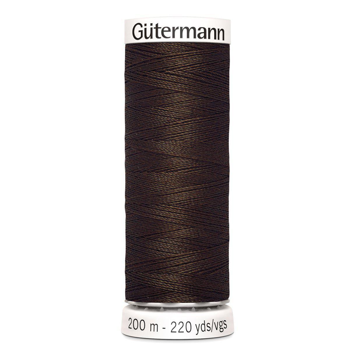 Gütermann Hilo Coselotodo 200m - Marrón oscuro 406
