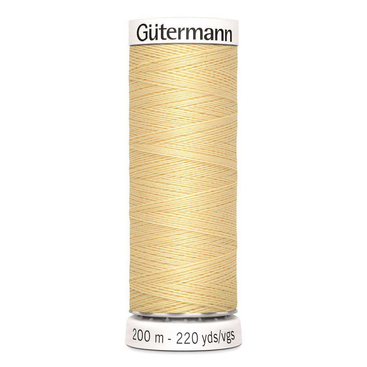 Hilo de coser universal Gütermann 200m - Amarillo claro 325