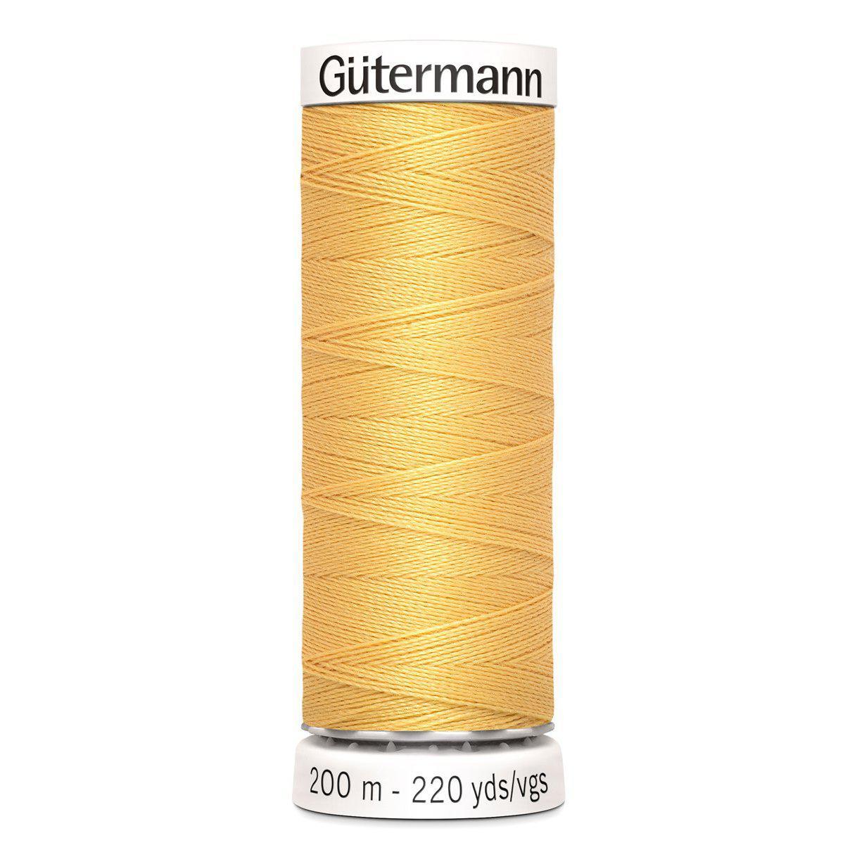 Hilo de coser universal Gütermann 200m - Oro claro 415
