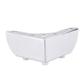 pied de meuble d'angle 11 x 11 cm hauteur 5,5 cm - argent - Bladi