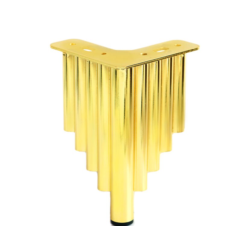 hoekmeubelpoot 12 x 12 cm hoogte 13 cm - Gold - Bladi