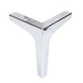 pied de meuble d'angle droit 13 x 13 cm hauteur 10 cm - argent - Bladi