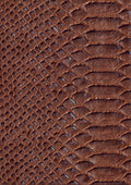 faux leather / leatherette Anakonda - snake - brown - Bladi
