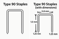 Nieten type 90 - 12 mm - 5000 stuks - Bladi