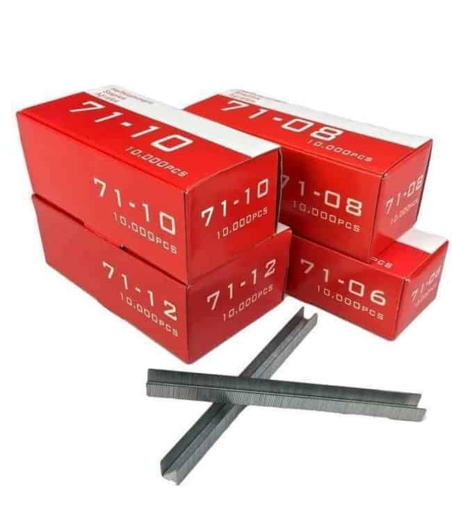 Nietjes type 71 diverse lengtes - 4mm - 10.000 stuks - Bladi