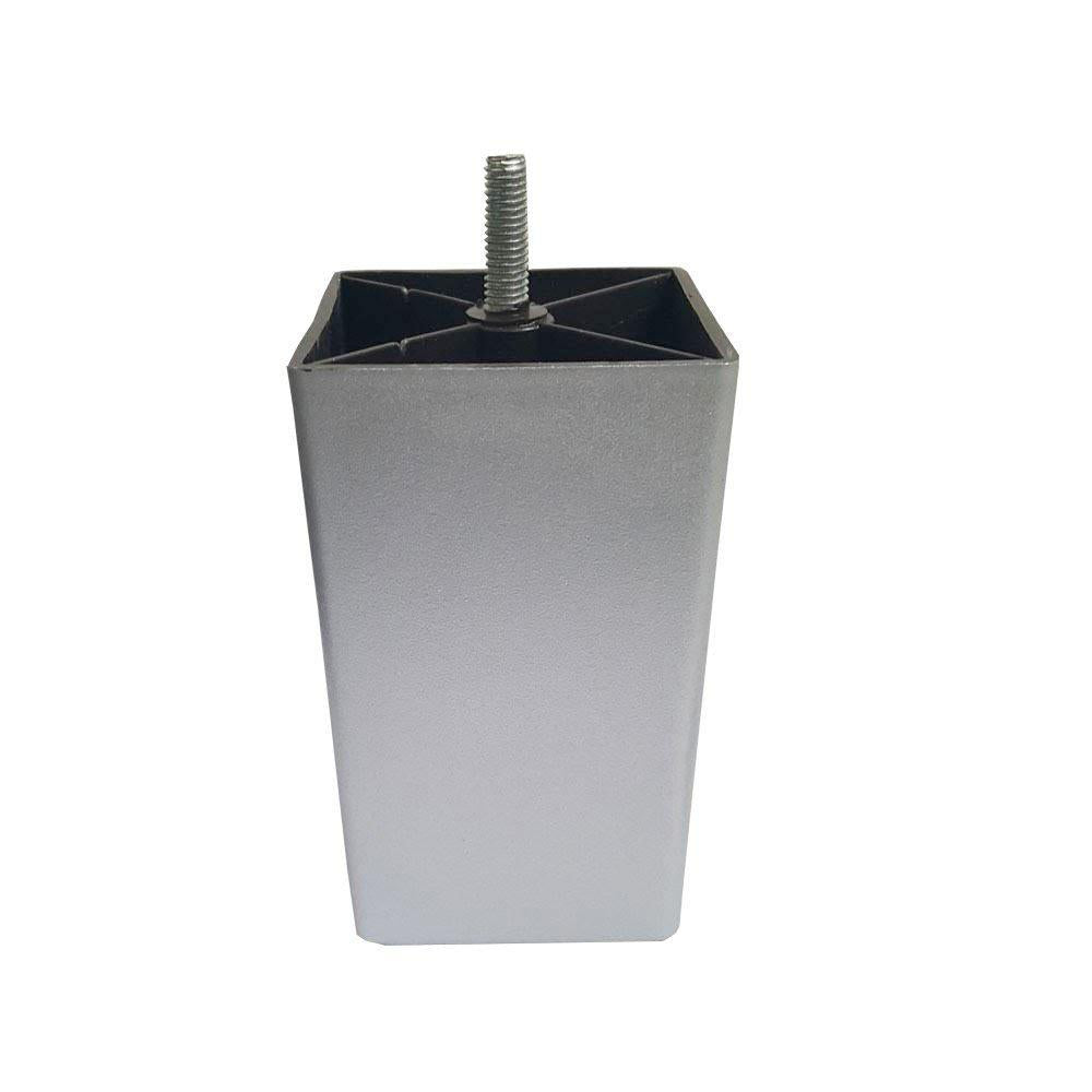 POTENSET VIERKANT 12 CM HOOG - 6 STUKS - GRIJS - M8 - Bladi