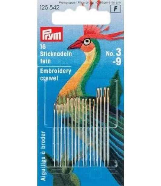 Prym Crewel-Nadeln Nr. 3-9 (krt) - Bladi