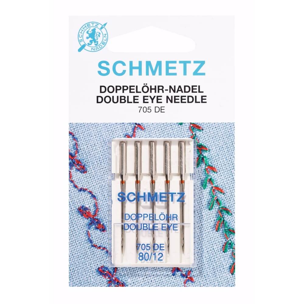 Schmetz Dubbel oog 5 naalden 80-12 - Bladi