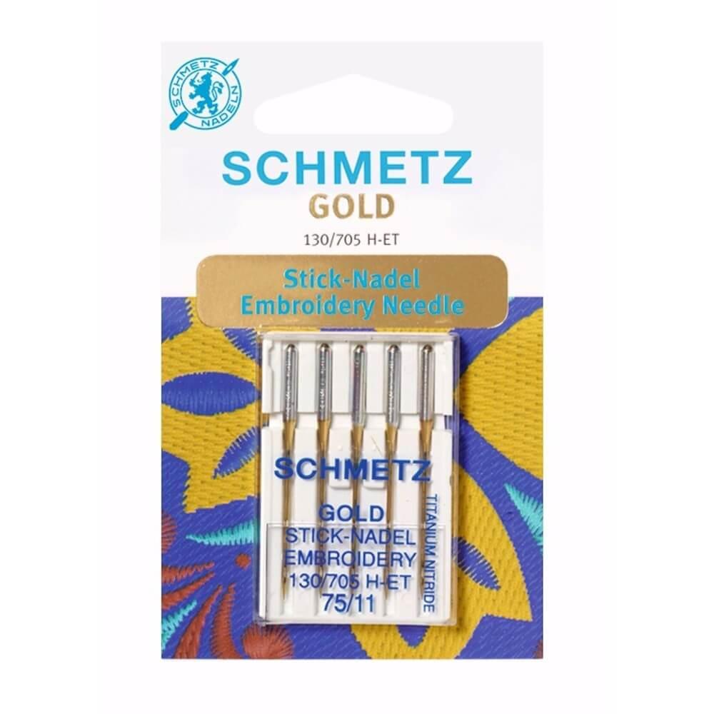 Schmetz Broderie dorée 5 aiguilles 75-11 | BLADI.