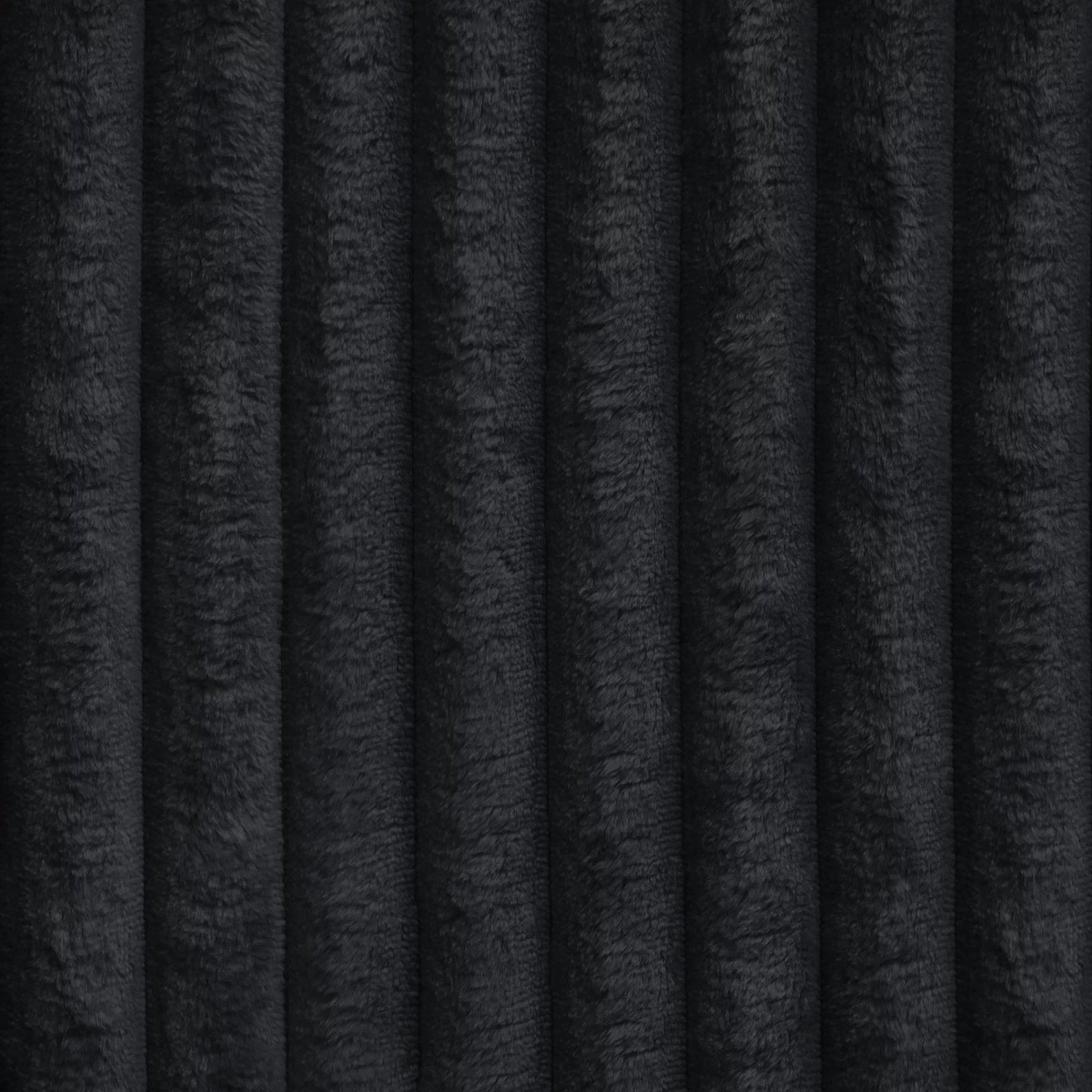 Tilia corduroy 2.5 cm wide upholstery fabric - black - Bladi