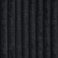 Tilia corduroy 2.5 cm wide upholstery fabric - black - Bladi
