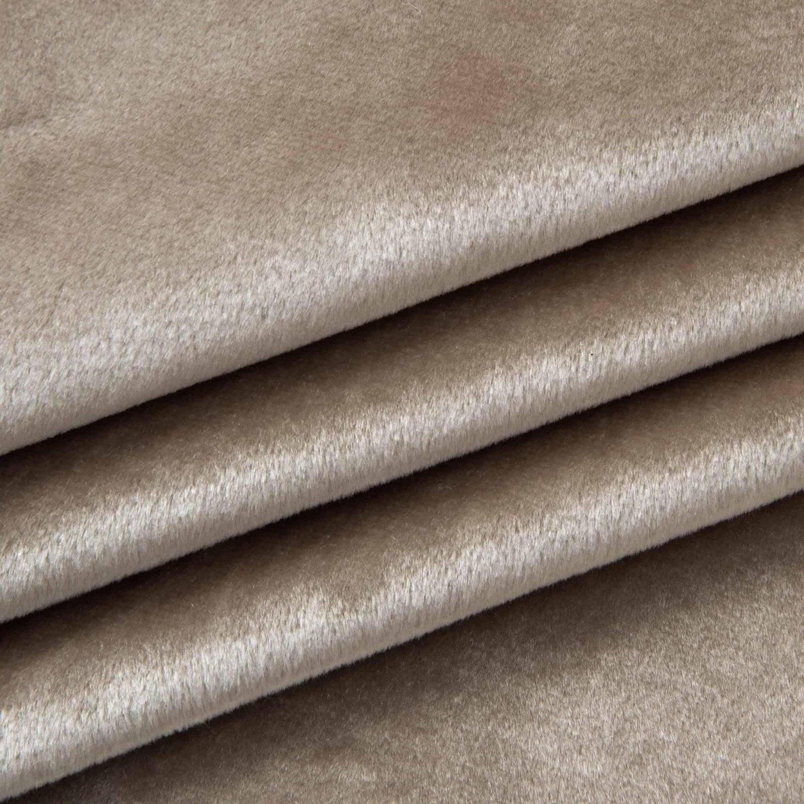 velour, velvet Tiffany sheen - light taupe - Bladi
