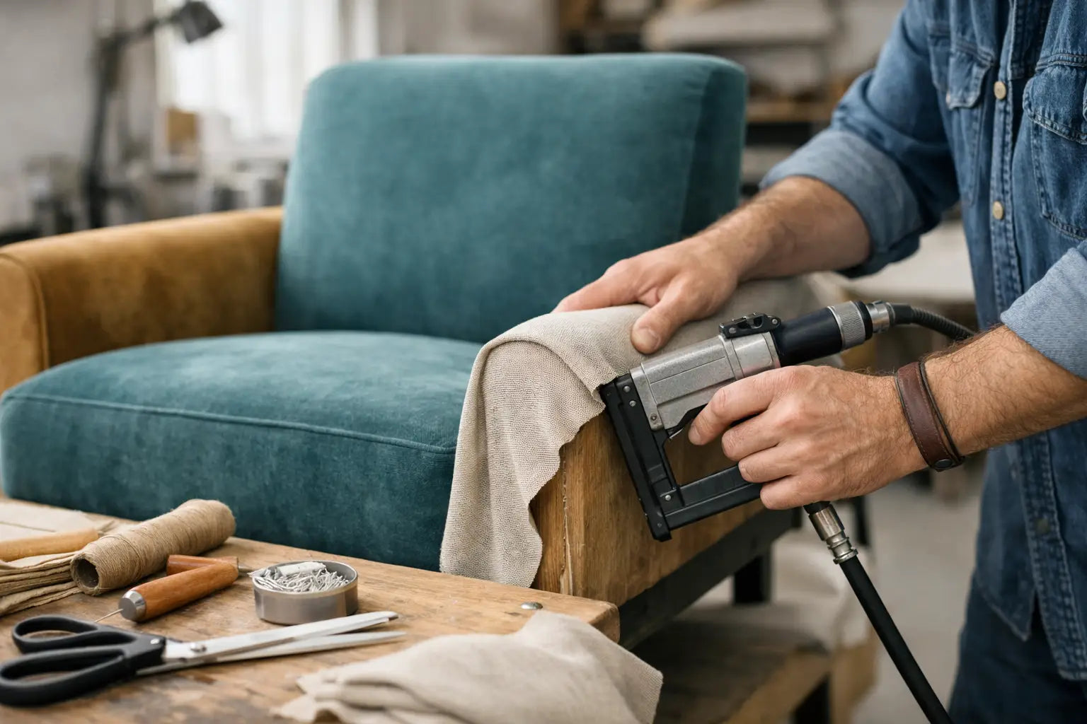 Fauteuil stofferen: zo pakt u het goed aan