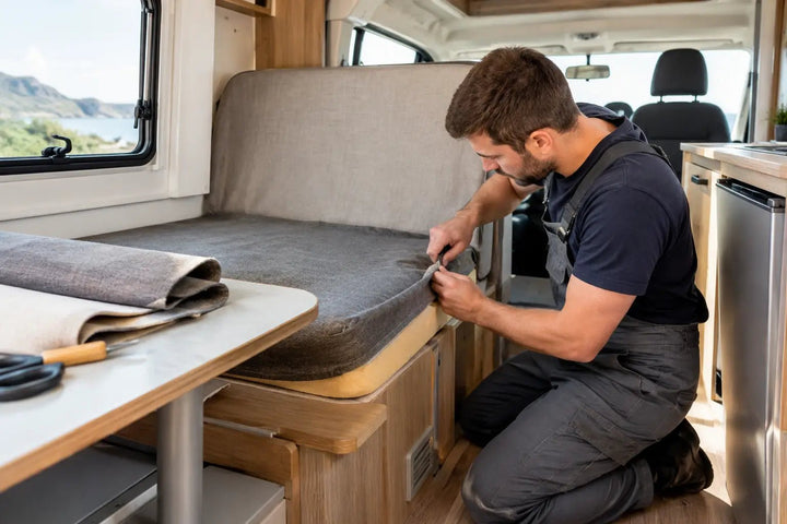 Camperinterieur herstofferen praktijkvoorbeeld