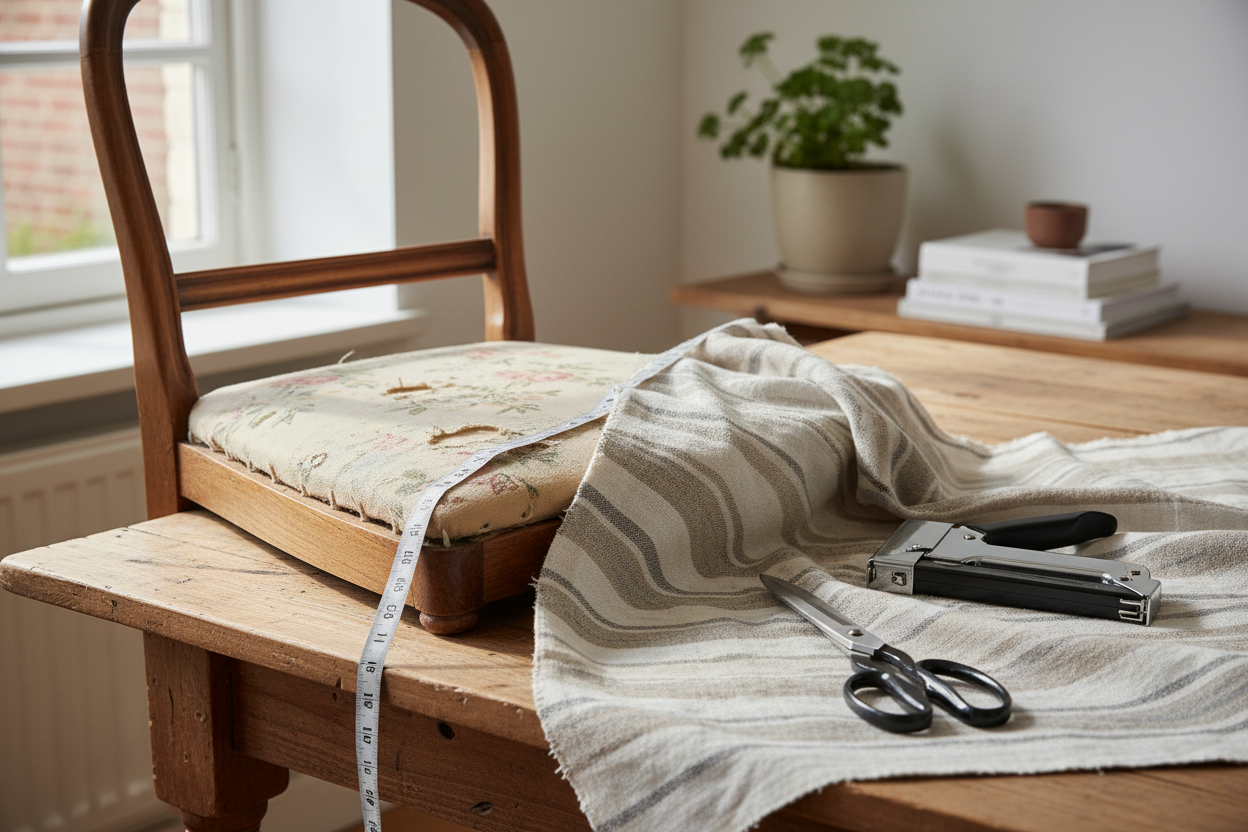 Stoel opnieuw bekleden: wat kost het?