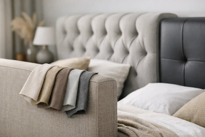 Welke stof voor hoofdbord bed past het best? - BLADI meubelstoffen