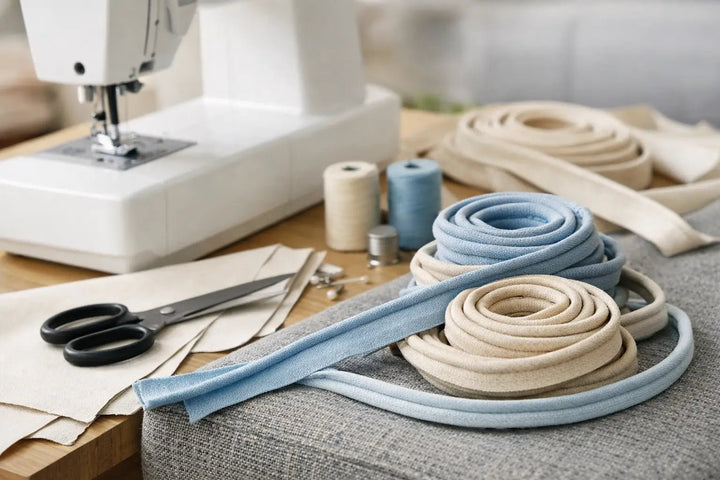 Zelf biesband maken voor meubelstoffering - BLADI meubelstoffen