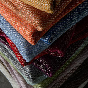 novely® OTTO grof geweven stoffering, mélange meubelstof, gemêleerde structuurstof, 1 strekkende meter, per meter, kleur: 03 terracotta