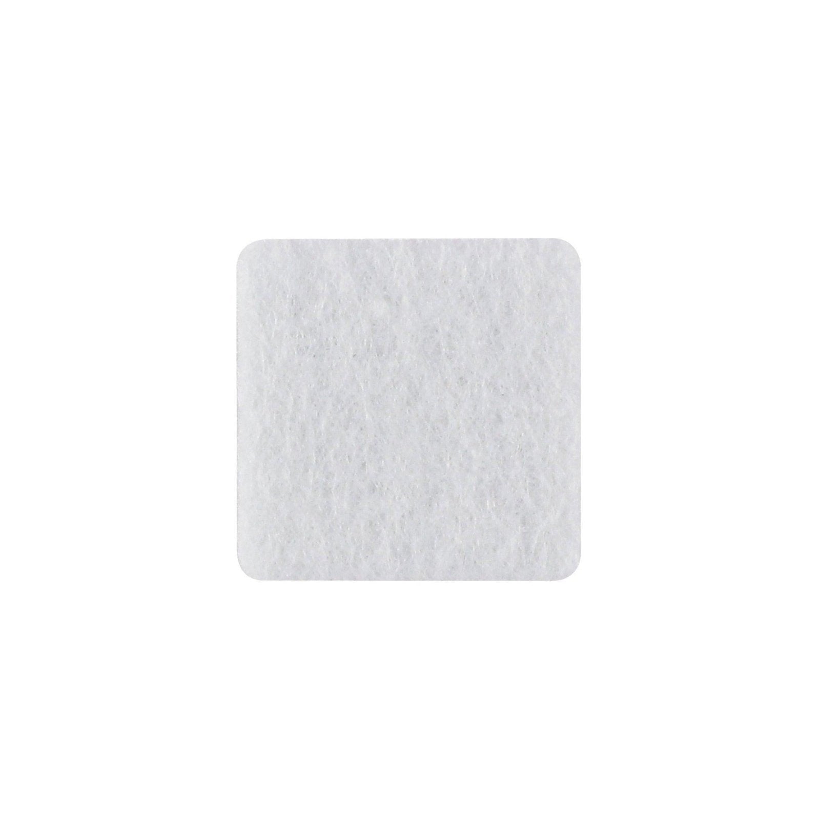 Kratzfester Filz, selbstklebend weiß 25 x 25 mm pro 9 Stück | BLADI.