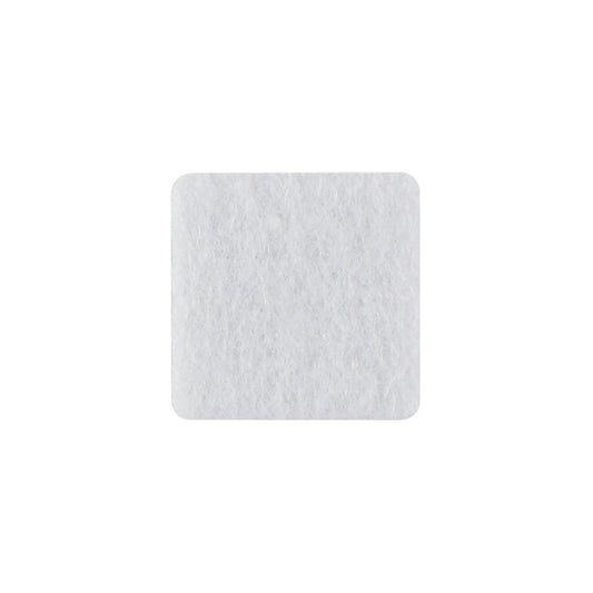 Kratzfester Filz, selbstklebend weiß 25 x 25 mm pro 9 Stück - Bladi