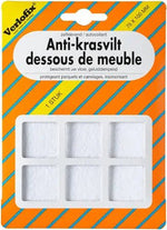 Kratzfester Filz, selbstklebend weiß 75 x 100 mm pro 1 Stück | BLADI.
