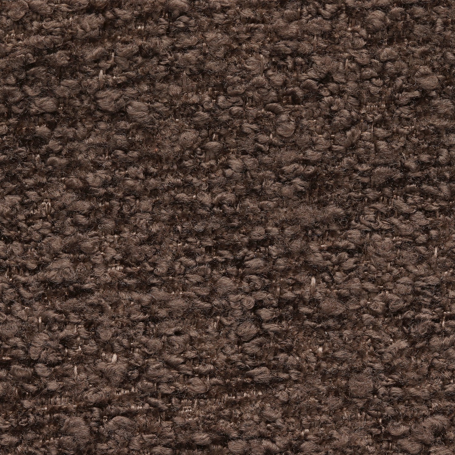 Bouclé Chenille - donker bruin - Bladi