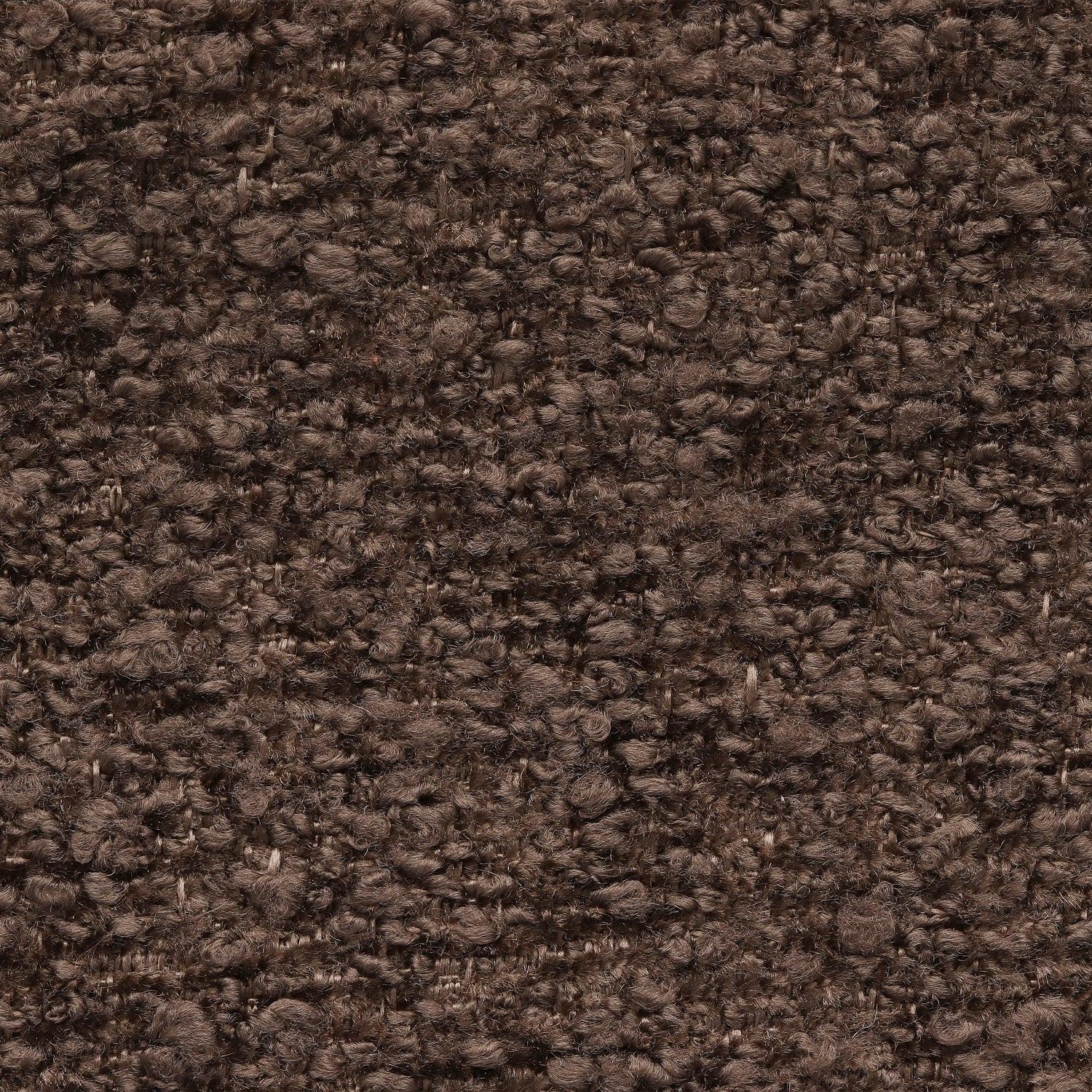 Bouclé Chenille - donker bruin - Bladi