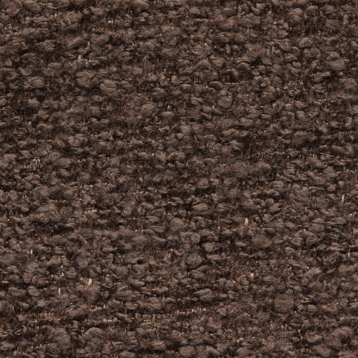 Bouclé Chenille - donker bruin - Bladi