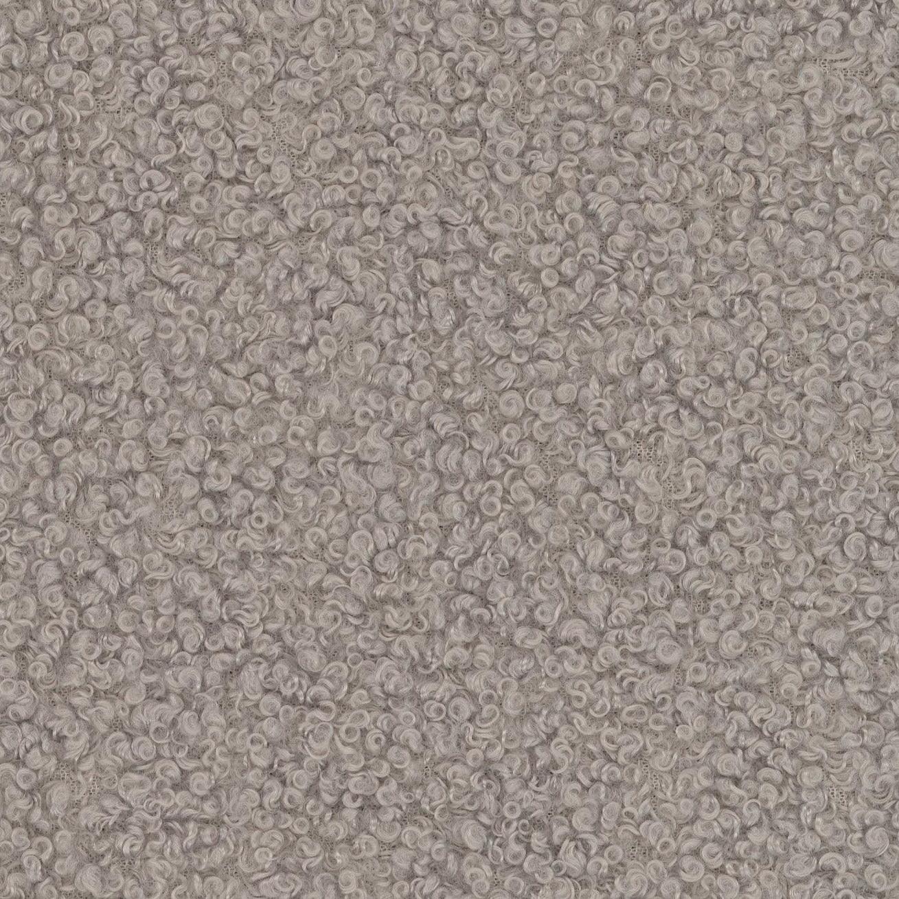 Bouclé Teddy velours stof - grijs - Bladi