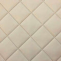 Bronco faux leather checked 5 x 5 cm - cream - Bladi