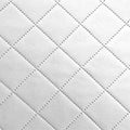 Bronco faux leather checked 5 x 5 cm - white - Bladi