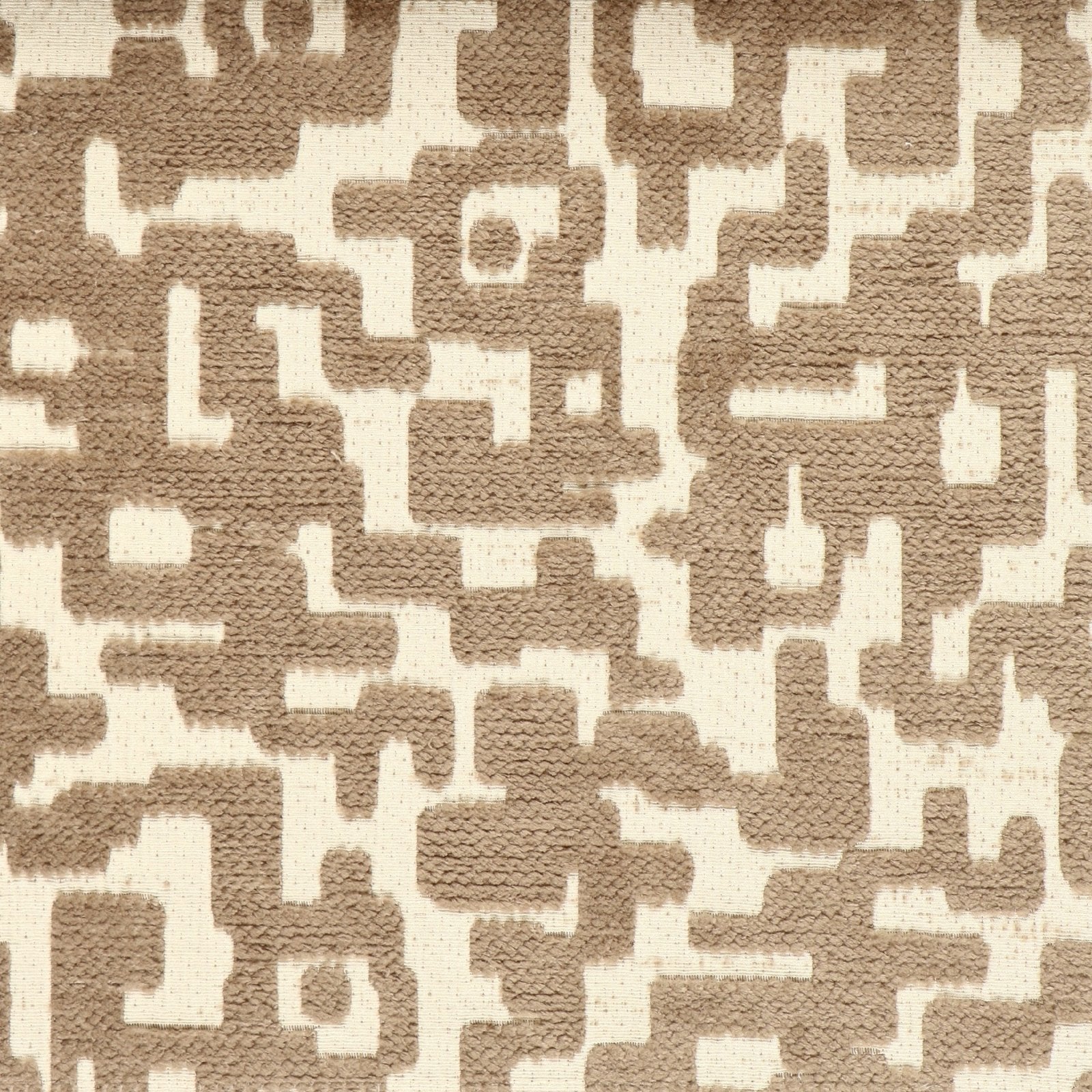 Chenille meubelstof Dubai - collectie C - donker taupe - Bladi
