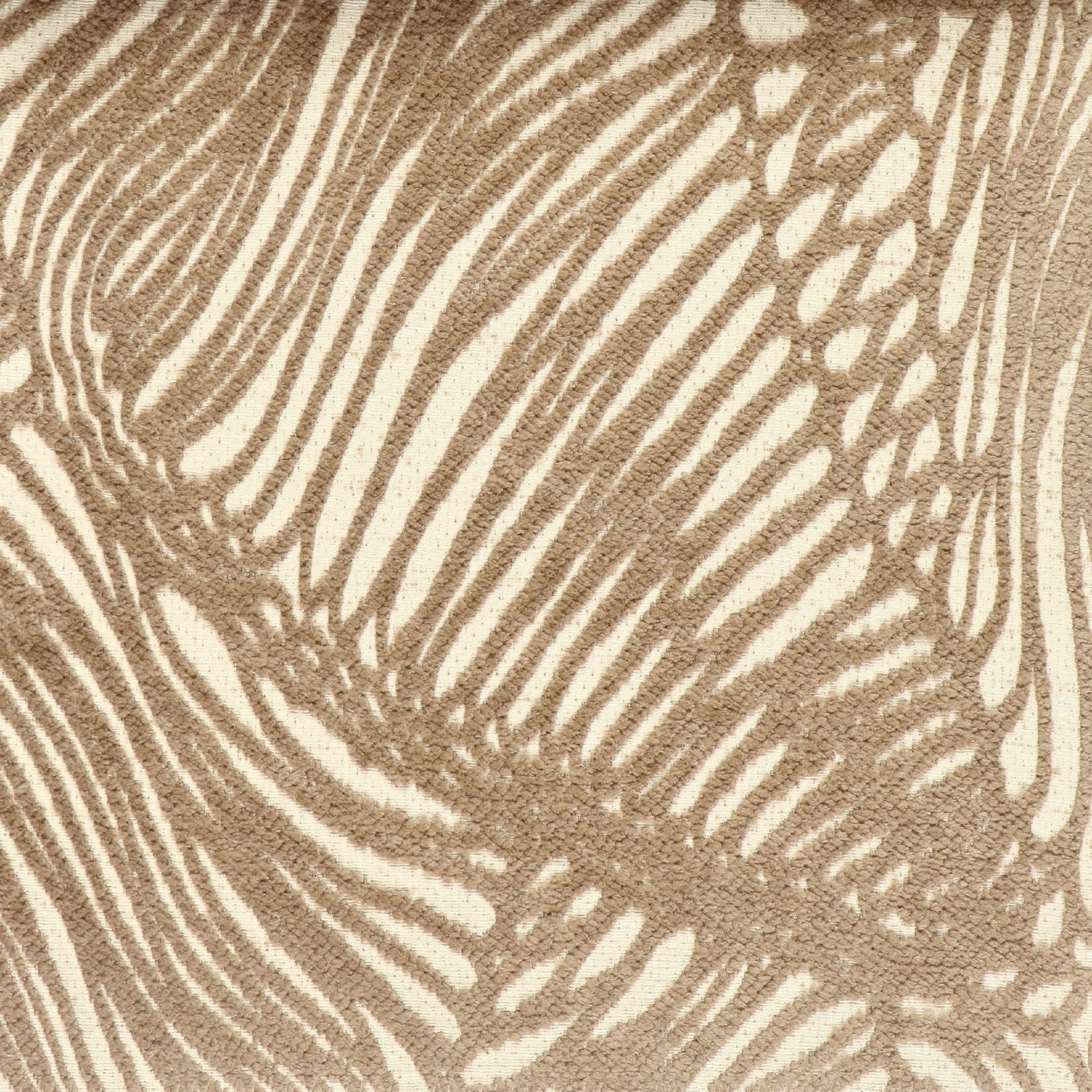 Chenille meubelstof Dubai - collectie D - donker taupe - Bladi