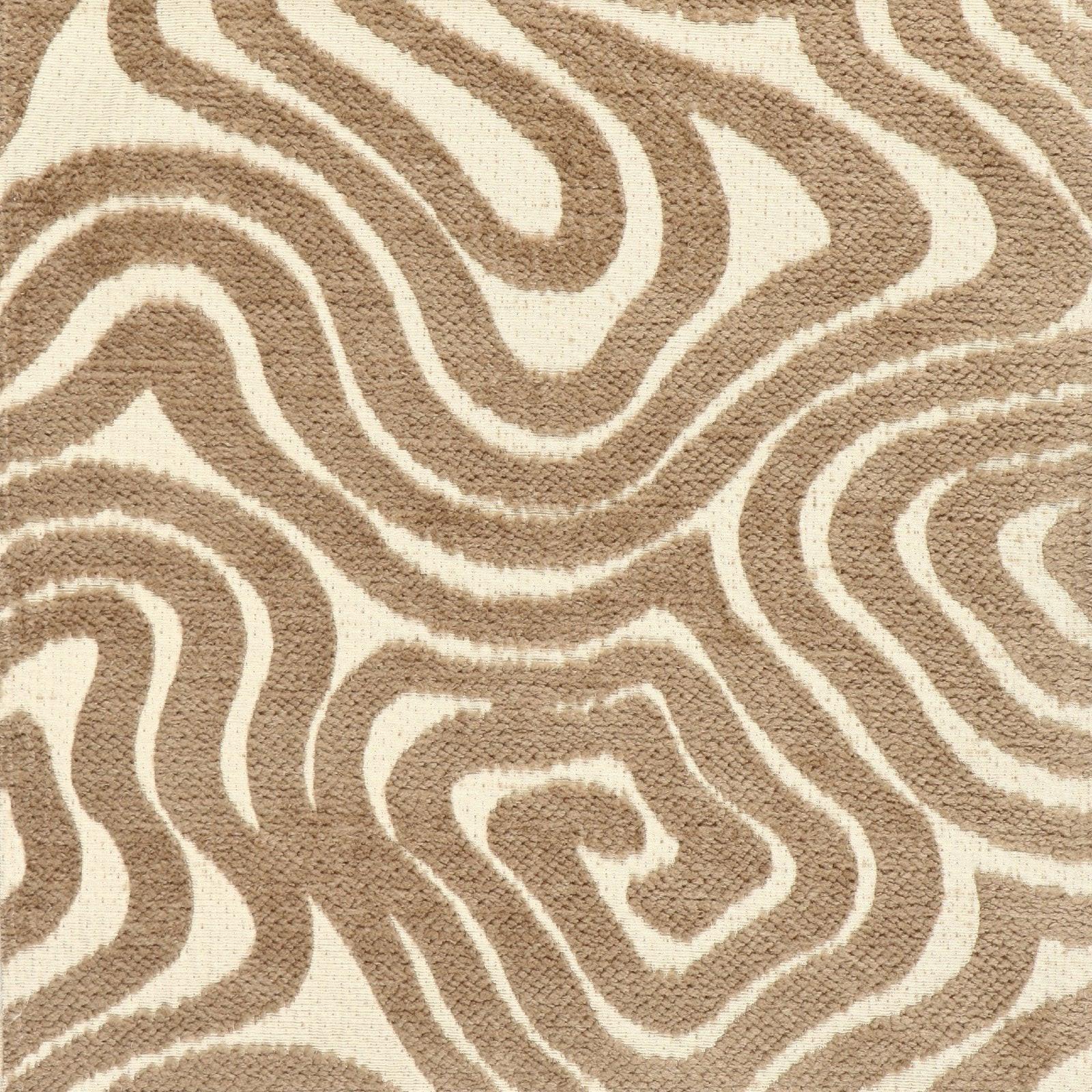 Chenille Möbelstoff Dubai-Kollektion E - dunkles Taupe - Bladi