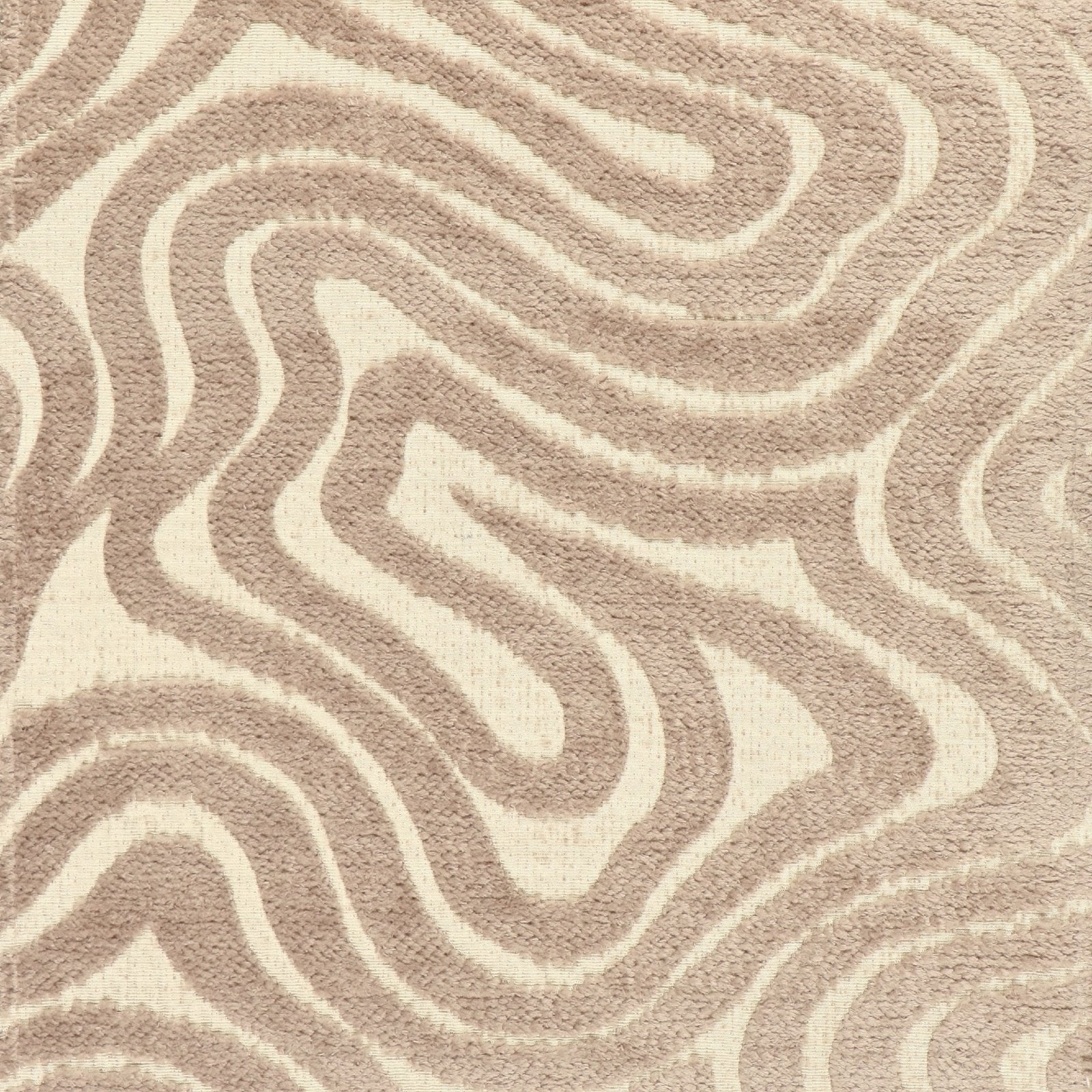 Chenille meubelstof Dubai - collectie E - taupe - Bladi