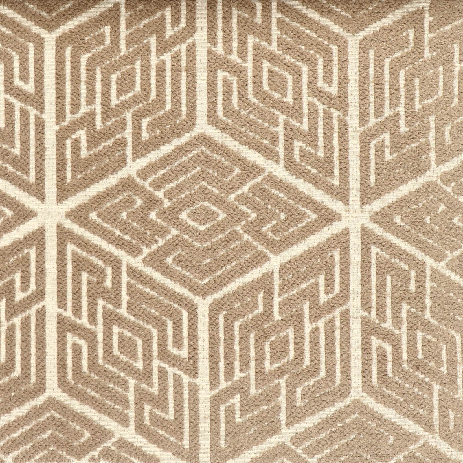 Chenille meubelstof Dubai - collectie F - donker taupe - Bladi