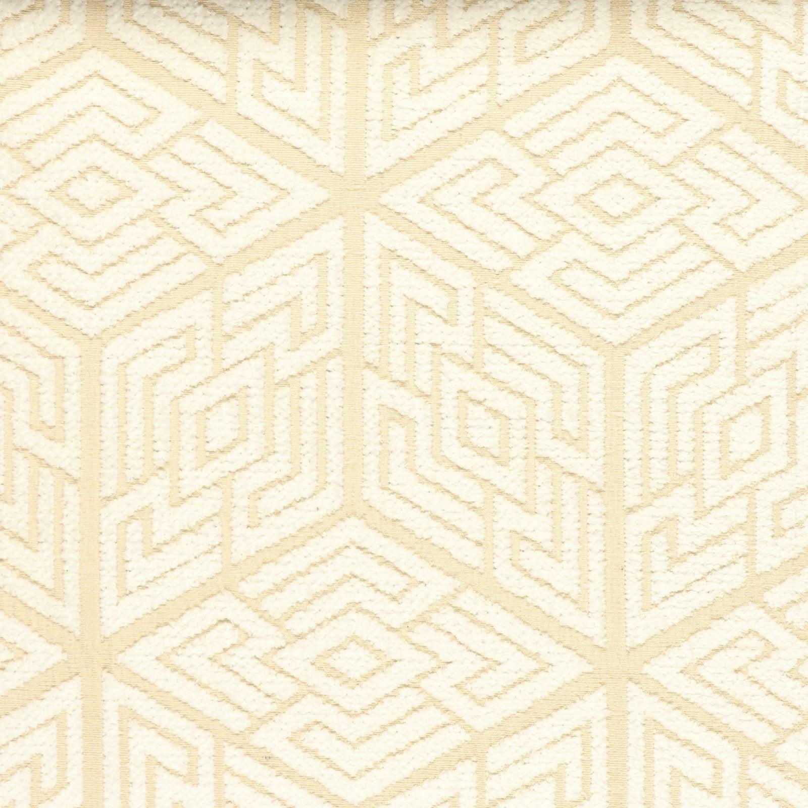 Chenille Möbelstoff Dubai-Kollektion F - weiß - Bladi