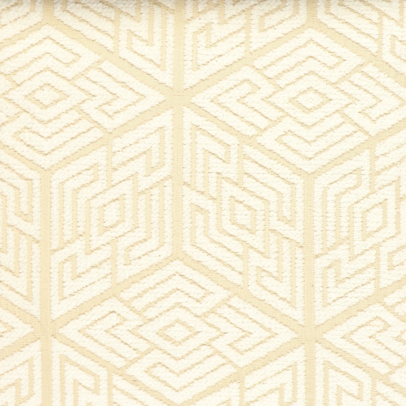 Chenille meubelstof Dubai - collectie F - wit - Bladi