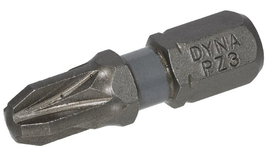 DYNAPLUS SCHRAUBBIT 25MM PZ-3 GRAU 10 Stück - Bladi