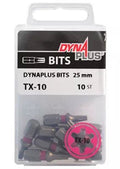 DYNAPLUS SCREW BIT 25MM TX-10 PINK | BLADI.