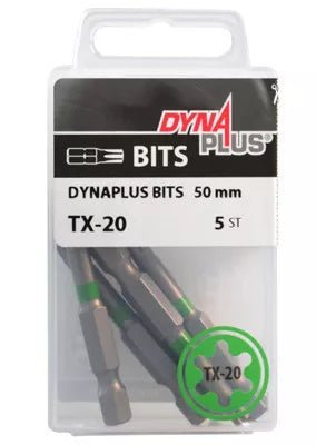 DYNAPLUS SCREW BIT 50MM TX-20 GREEN - Bladi